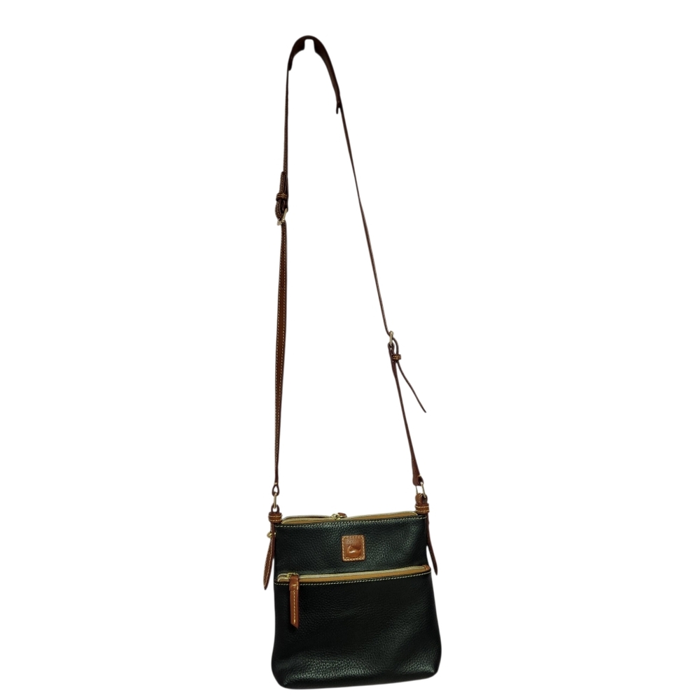 Dooney & Bourke Black and Tan Crossbody Bag
